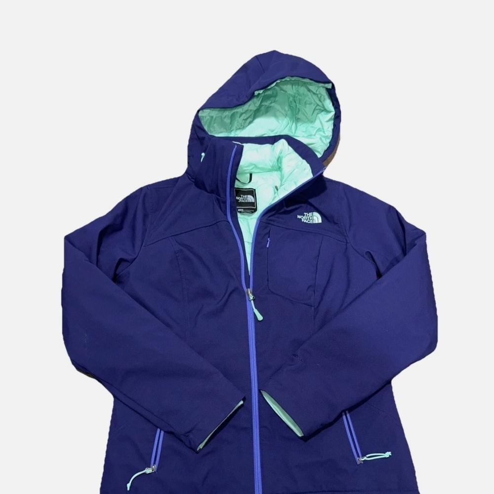 The North Face Purple Shell Jacket with Mint Lining